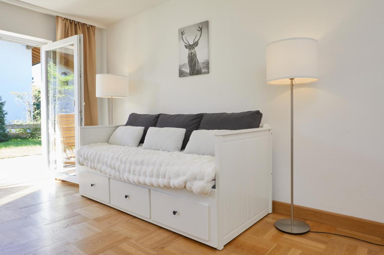 Ferienwohnung Zum Hirschgarten Krün Exteriör bild
